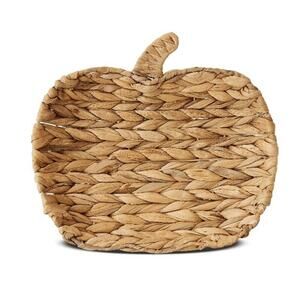 Wicker Rattan Woven Pumpkin Tray by Way To Celebrate